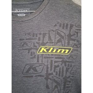 Klim Mens Shirt 2XL Gray Logo Crew Pullover Motorcycle Snowmobile Outdoor